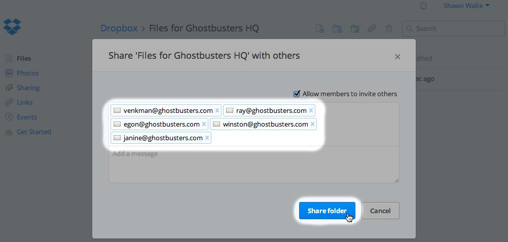 How to Share Files on Dropbox